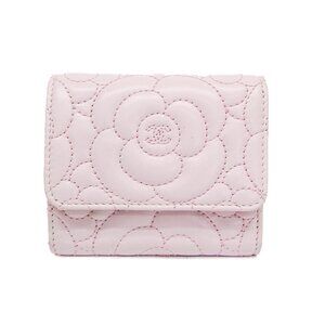 CHANEL Pink Leather Wallet